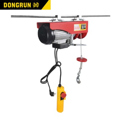 100kg~1200kg wire rope wireless remote control electric chain hoist crane engine mini electric hoist