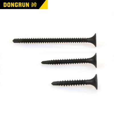 Black dry wall screw machining chipboard drywall screw